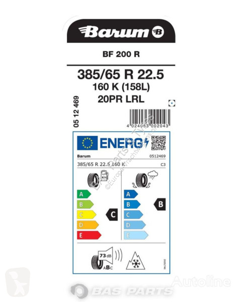 Reservdelar lastbilar Barum 385/65R22.5 BF200 R...