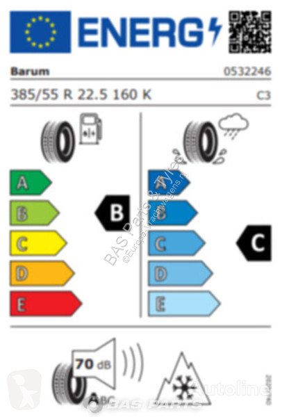 Reservdelar lastbilar Barum 385/55R22.5 BT300 R...