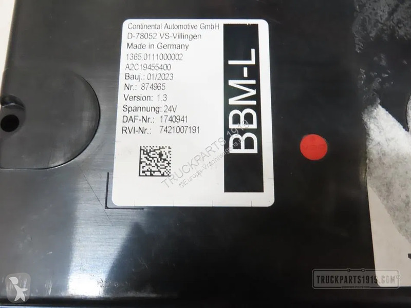 Pièces poids lourds DAF 1740941 ECU