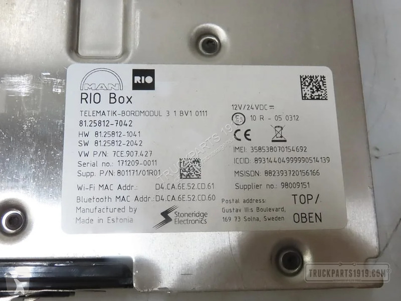 Reservdelar lastbilar MAN Electrical System...