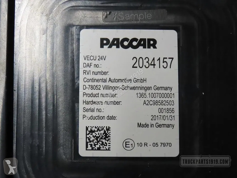 Reservdelar lastbilar DAF 2034157 | VECU ECU