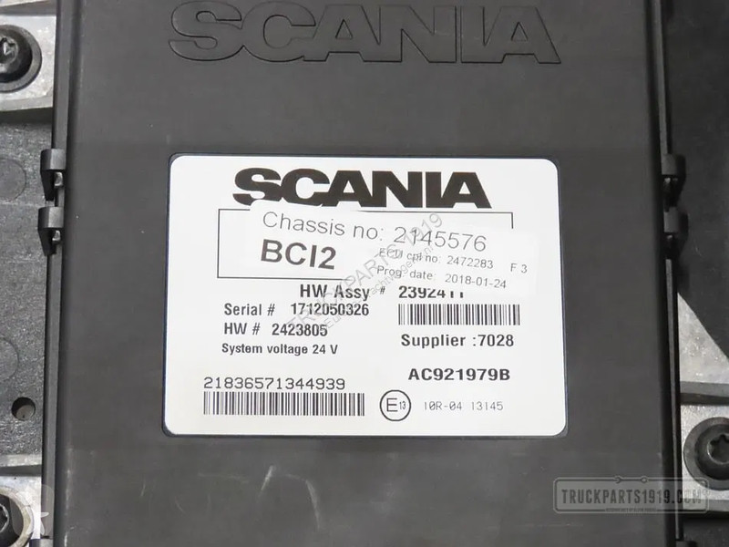 Reservdelar lastbilar Scania 2472283 regeleenheid