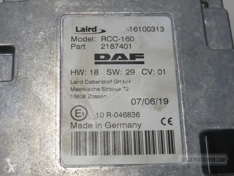 Reservdelar lastbilar DAF 2187401 | ECU phone...