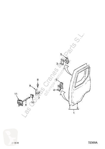 قطع غيار الآليات الثقيلة DAF Porte 1400741 pour...