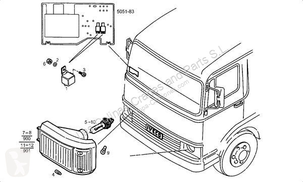 قطع غيار الآليات الثقيلة Iveco Phare 4817100...