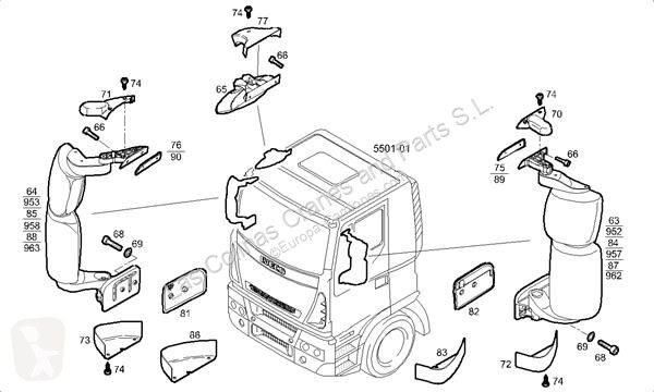 قطع غيار الآليات الثقيلة Iveco Rétroviseur...