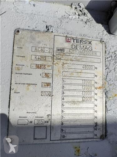 قطع غيار الآليات الثقيلة Demag Cabine pour...