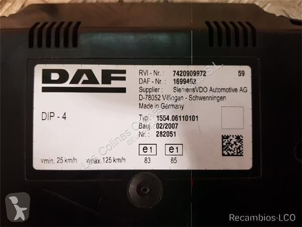 قطع غيار الآليات الثقيلة DAF Tableau de bord...