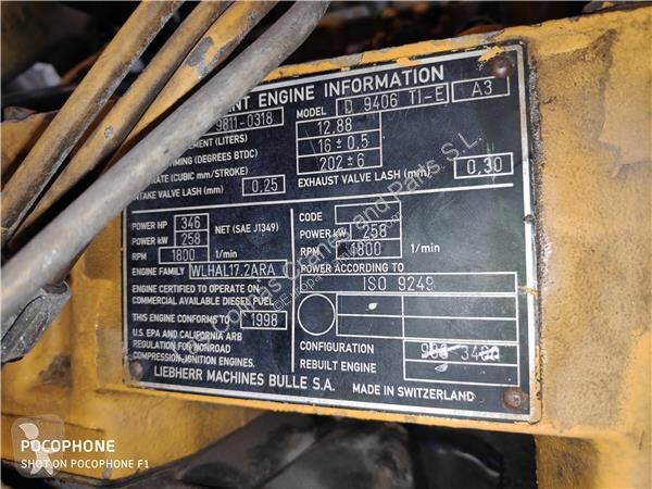قطع غيار الآليات الثقيلة Liebherr Moteur pour...