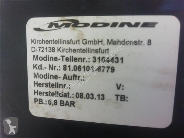 قطع غيار الآليات الثقيلة MAN Radiateur de...