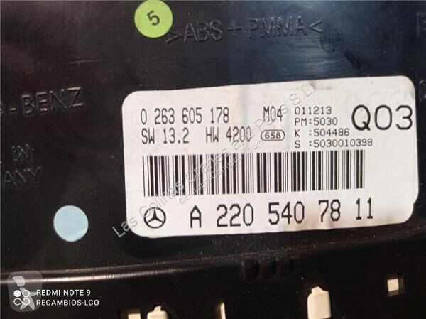 Pièces poids lourds Mercedes Tableau de bord...