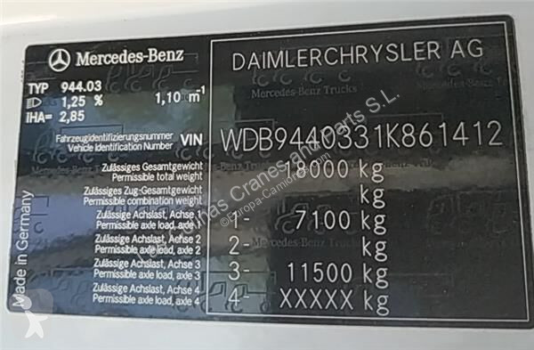 قطع غيار الآليات الثقيلة Mercedes Cabine pour...