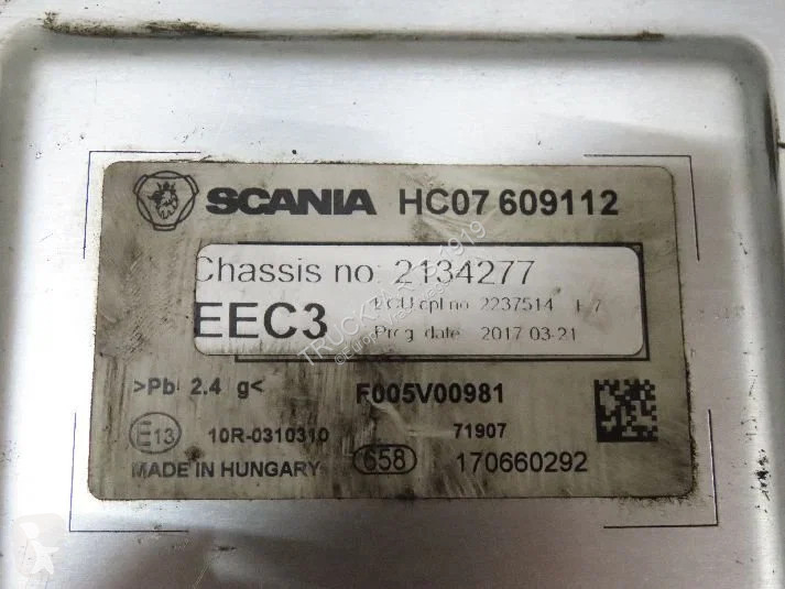Pièces poids lourds Scania 2237514 EEC3...