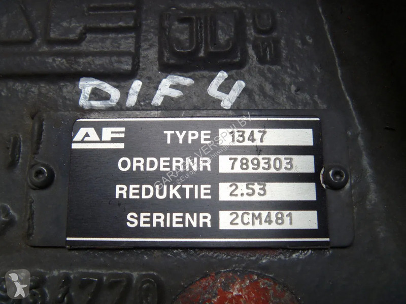Náhradní díly pro kamiony DAF 1347 - 2.53