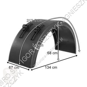 Запчасти для грузовика  Garde-boue 670 MM (AVEC...