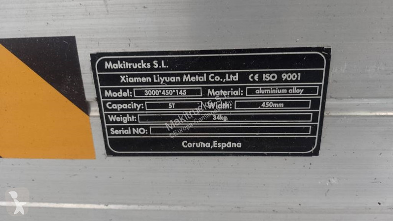 Оборудование для большегрузов  RAMPAS DE ALUMINIO