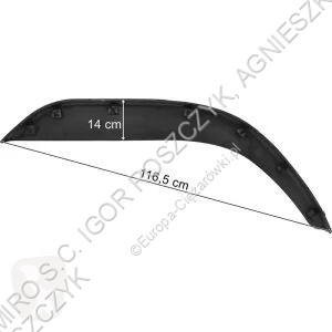 MAN FH12 (2002-2008) WIDE LH CAB MUDGUARD EDGE...