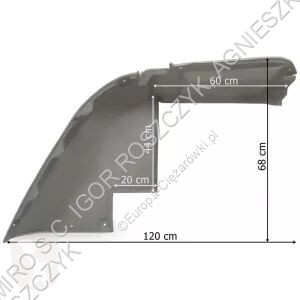 Náhradní díly pro kamiony  LH INNER MUDGUARD TRIM