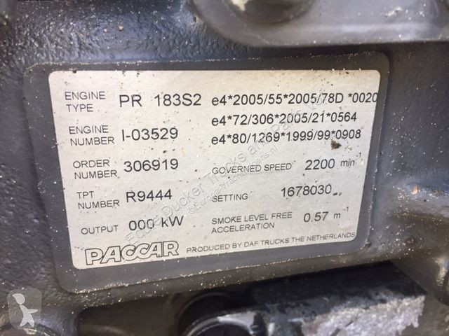 Pièces poids lourds DAF PR 183S2