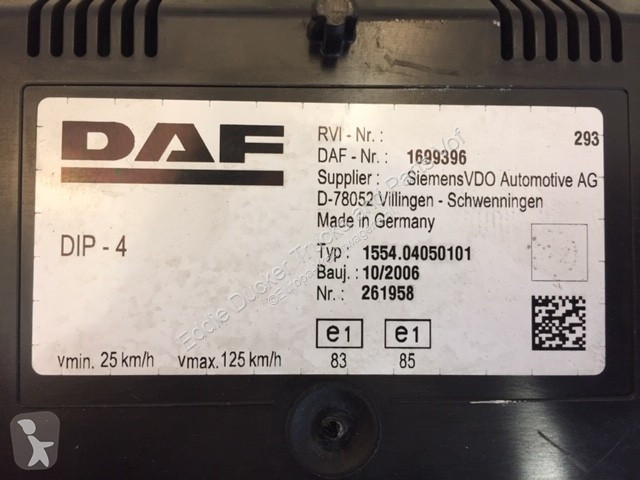 Náhradní díly pro kamiony DAF 1699396 DASHBOARD...