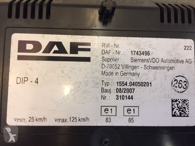 Reservdelar lastbilar DAF 1743496 DASHBOARD...