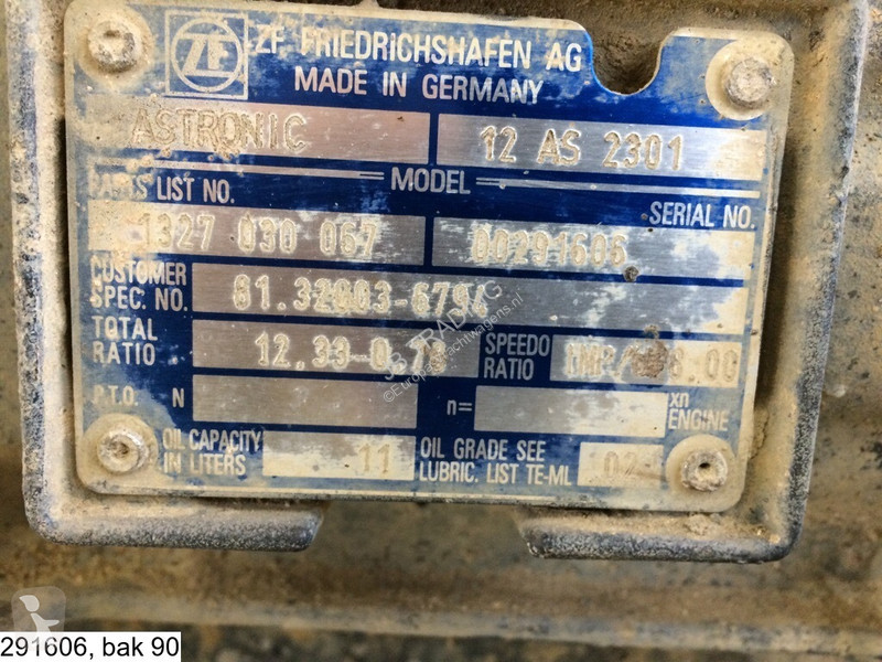 قطع غيار الآليات الثقيلة ZF ASTRONIC, CF, 12 AS...
