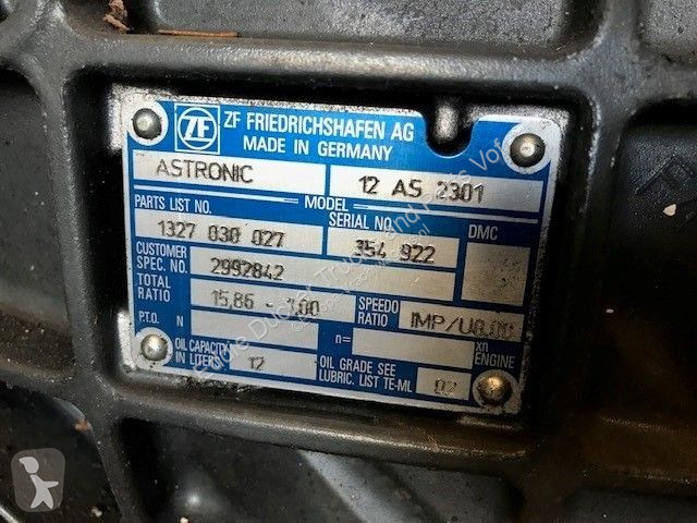 Reservdelar lastbilar Iveco 8869901 ZF 12AS2301...