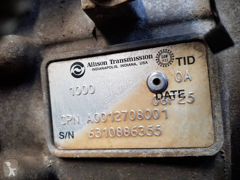 Pièces poids lourds Allison Transmisson 1000