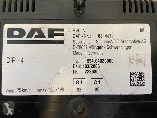 Pièces poids lourds DAF 1681447 DASHBOARD