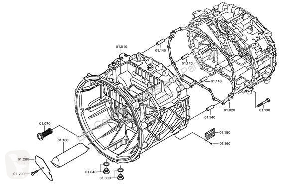 Reservdelar lastbilar DAF Moteur Despiece Motor...