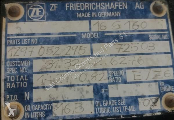Reservdelar lastbilar MAN Boîte de vitesses ZF...