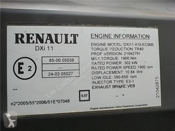 Ricambio per autocarri Renault Moteur  Motor...