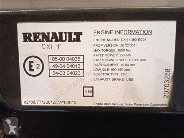 Reservdelar lastbilar Renault Moteur Motor...