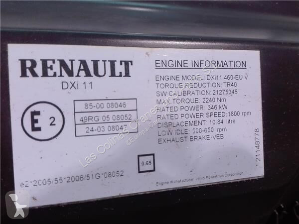 Reservdelar lastbilar Renault Moteur 460.19...