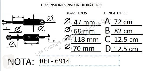 Reservdelar lastbilar Renault Vérin hydraulique...