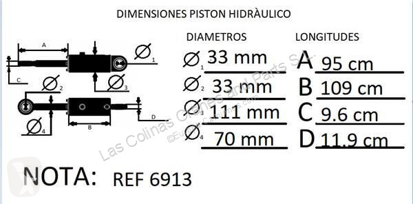Reservdelar lastbilar Renault Vérin hydraulique...