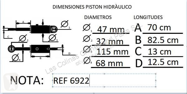 Reservdelar lastbilar Renault Vérin hydraulique...