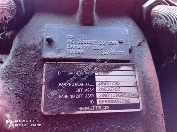 Pièces poids lourds Renault Essieu moteur DXi...