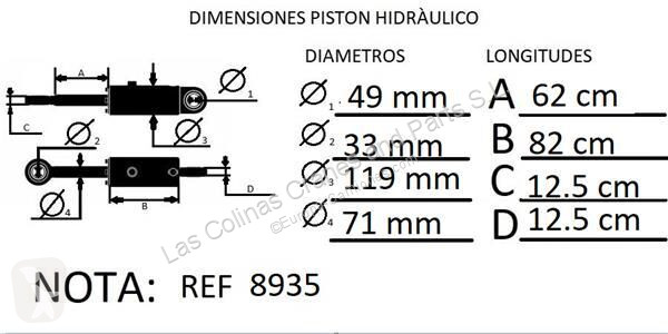 Piese camioane Vérin hydraulique pour camion