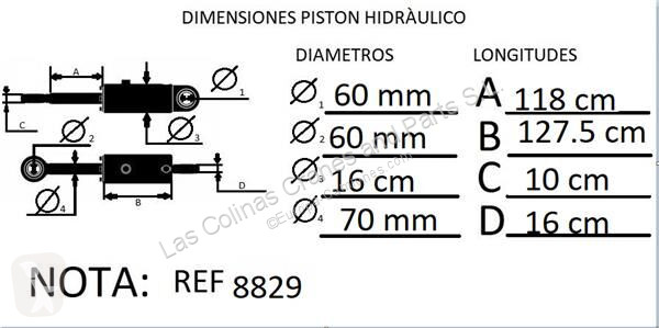 Piese camioane Vérin hydraulique pour camion
