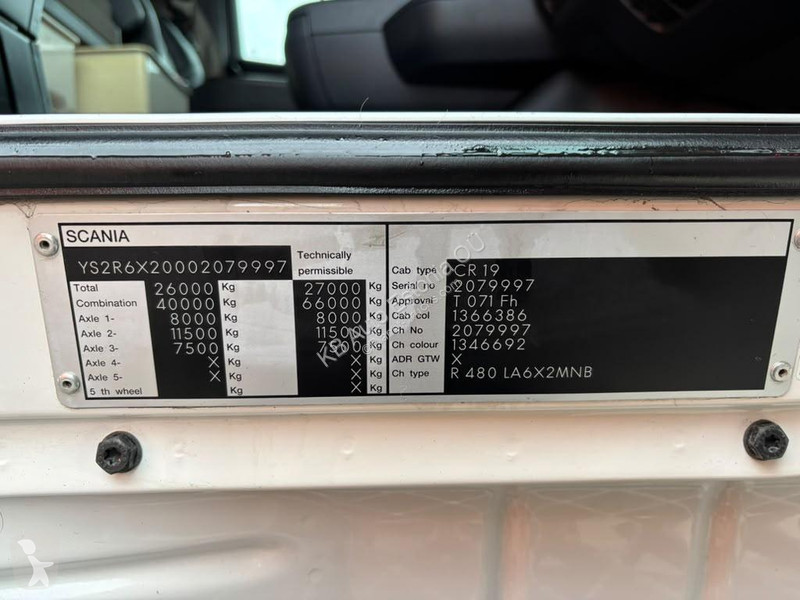 Pièces poids lourds Scania R 480 6x2 ADR ! /...