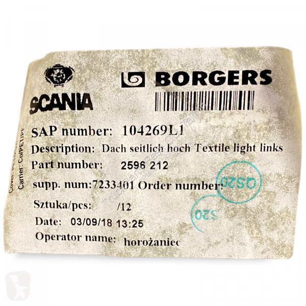 Scania R-Series (01.16-) truck part