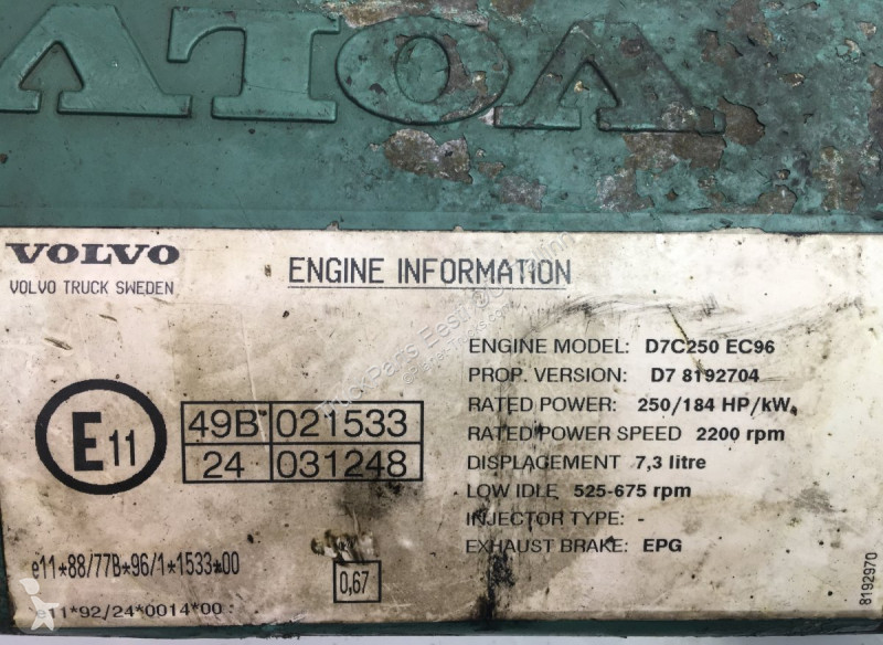Náhradní díly pro kamiony Volvo FM7 (01.98-1201)