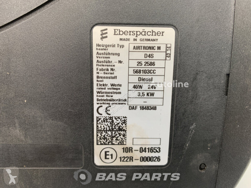 Pièces poids lourds Eberspächer Chauffage...