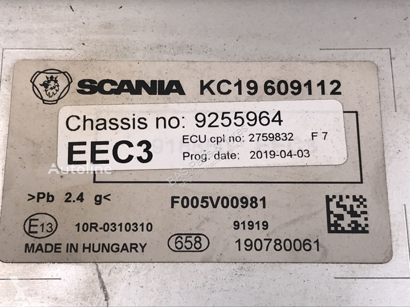 Vrachtwagenonderdelen Scania EEC3 egeleenheid...