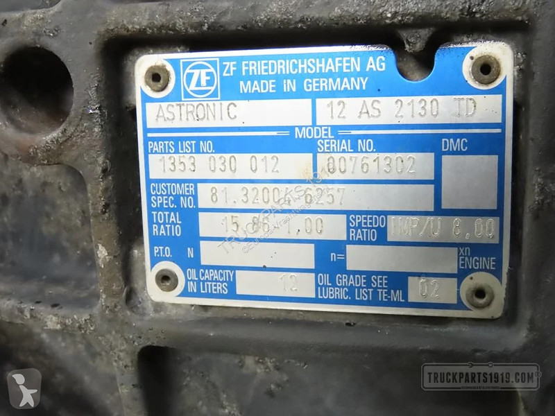 Reservdelar lastbilar MAN Gearbox & Clutch...