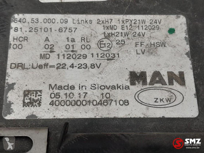 Reservdelar lastbilar MAN Occ koplamp links RHD...