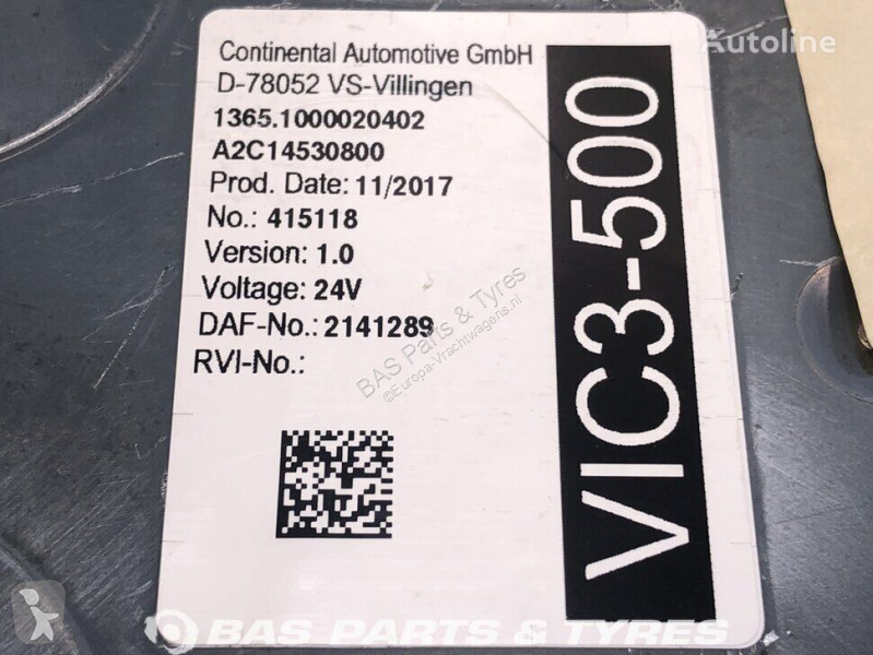 Pièces poids lourds DAF Unité de commande VIC3...