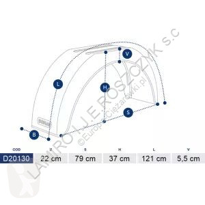 Reservdelar lastbilar  Garde-boue 220MM pour...
