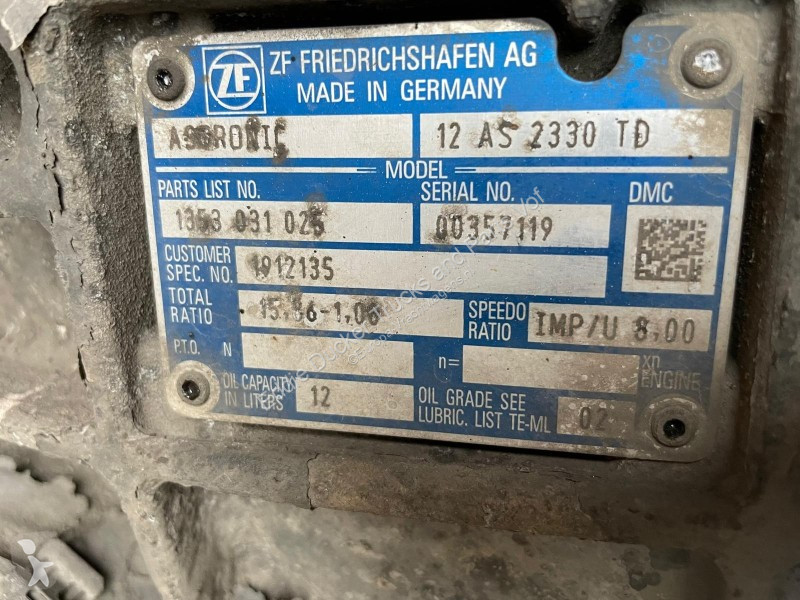 Pièces poids lourds DAF 1912135 ZF 12AS2330 TD...